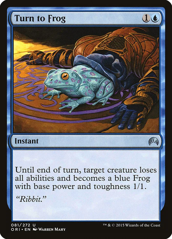 Turn to Frog Front Face
