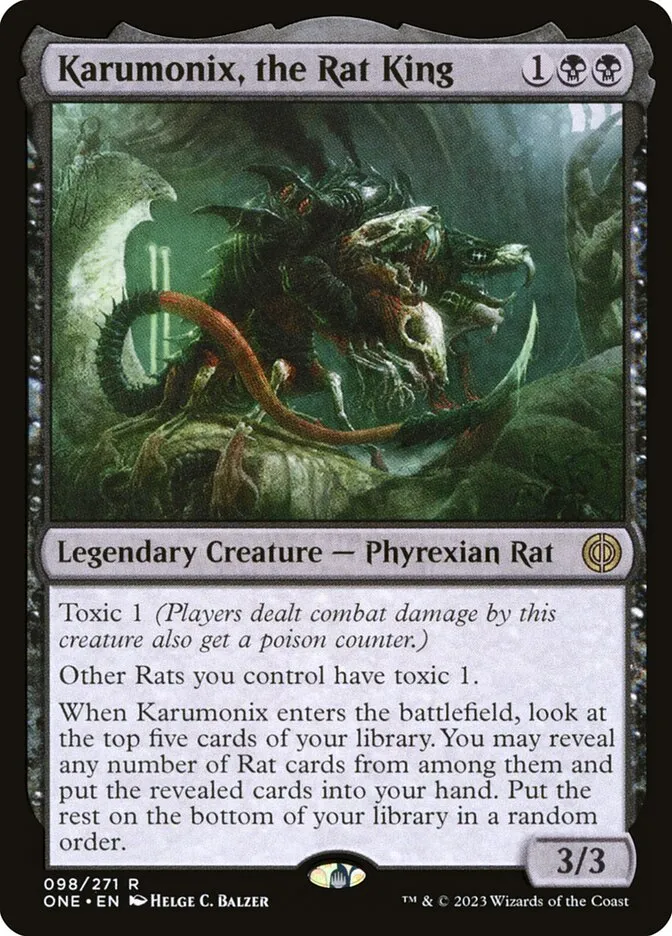 Karumonix, the Rat King Front Face