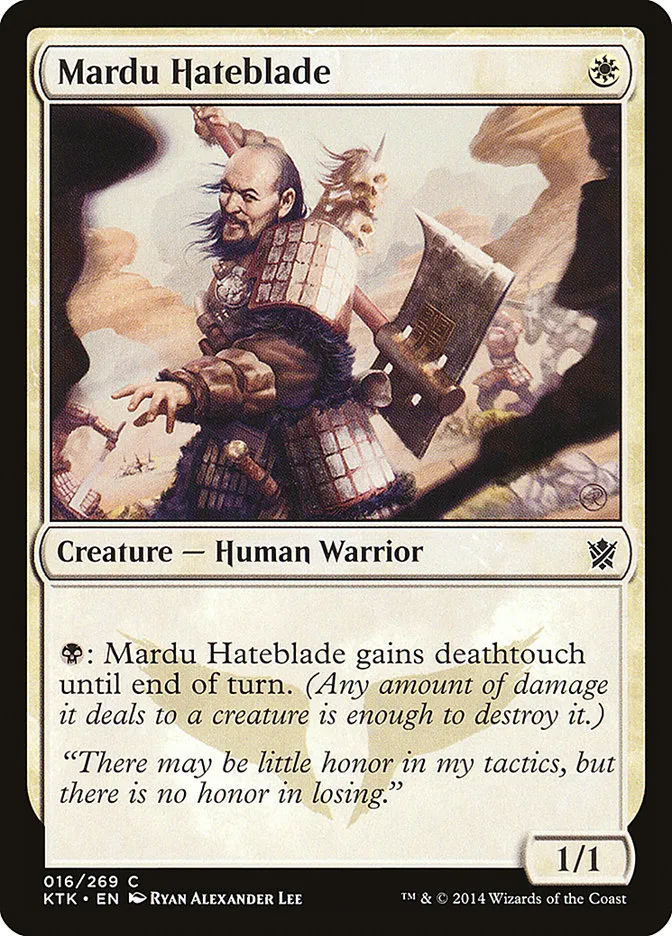 Mardu Hateblade Front Face