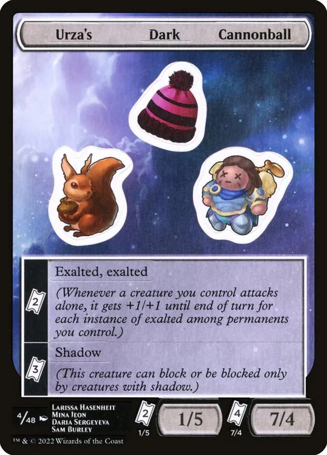 Urza's Dark Cannonball Front Face