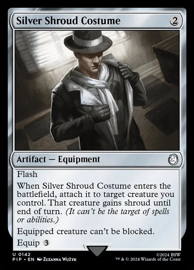 Silver Shroud Costume Front Face