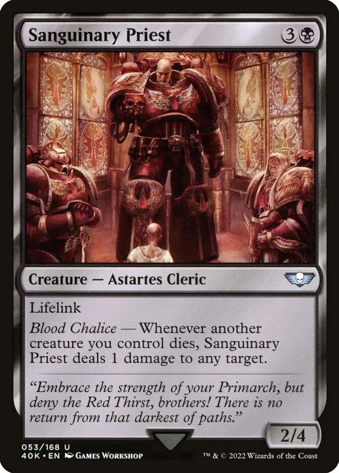 Sanguinary Priest Front Face