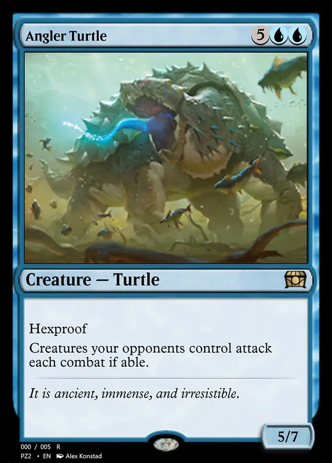 Angler Turtle Front Face