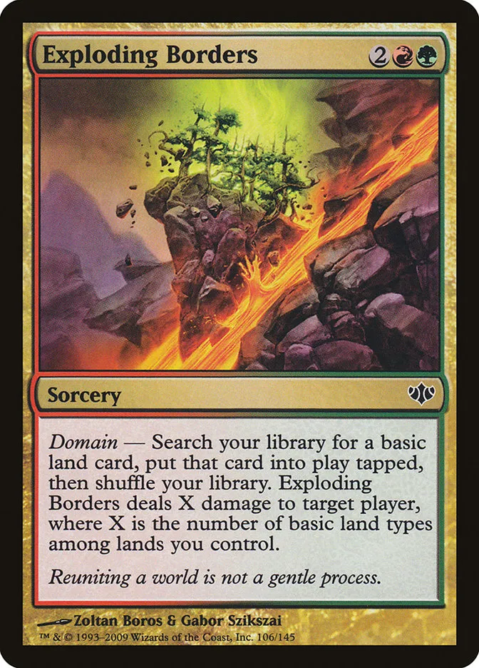 Exploding Borders Front Face