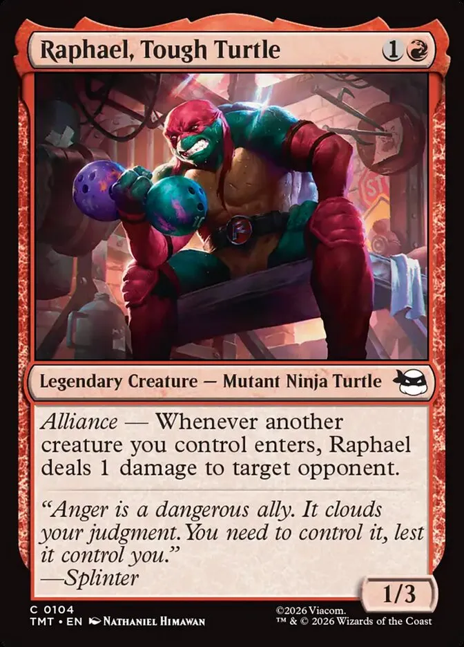 Raphael, Tough Turtle Front Face