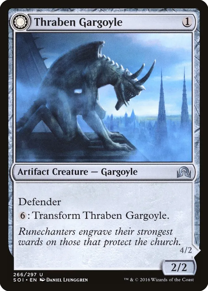 Thraben Gargoyle // Stonewing Antagonizer Front Face