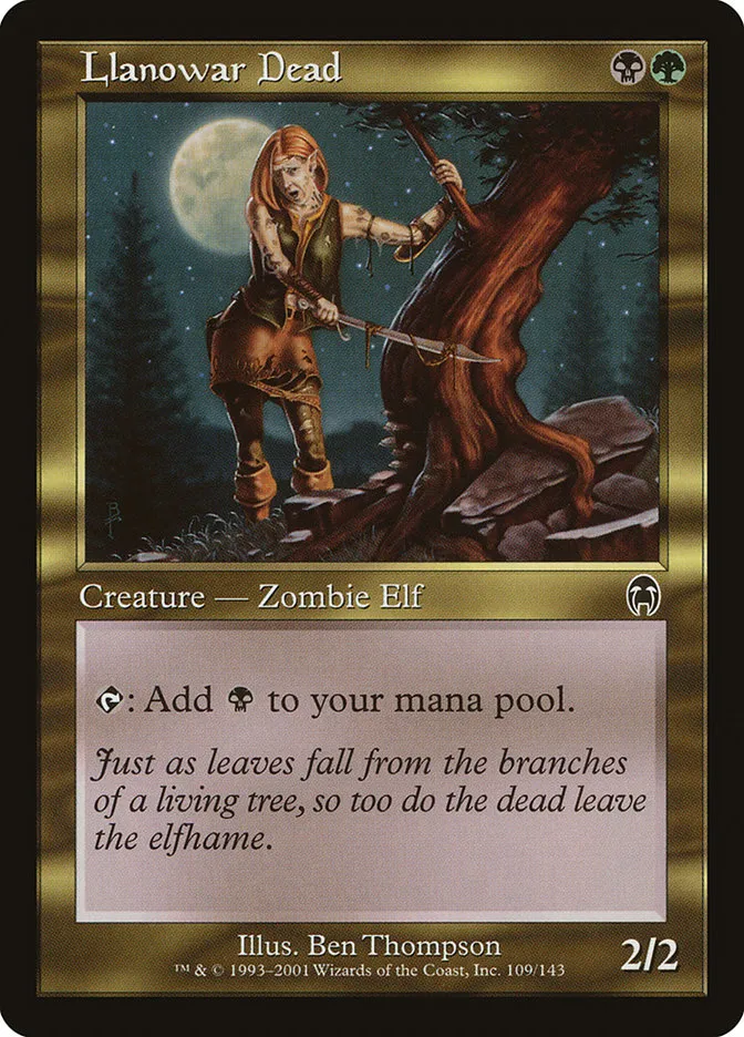 Llanowar Dead Front Face