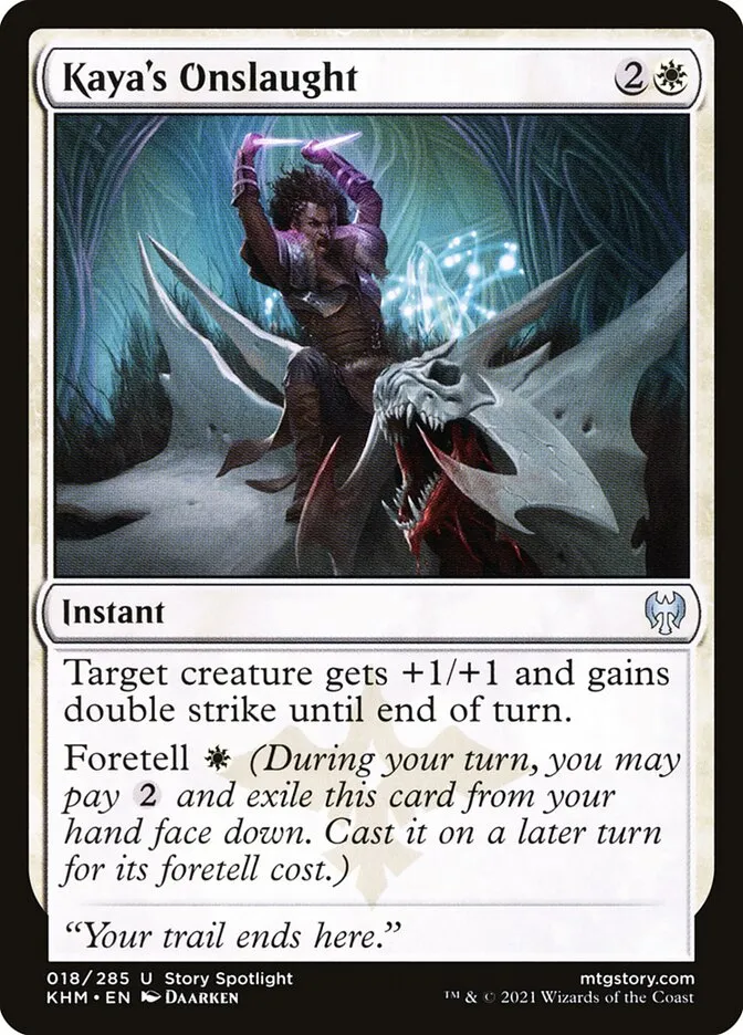 Kaya's Onslaught Front Face