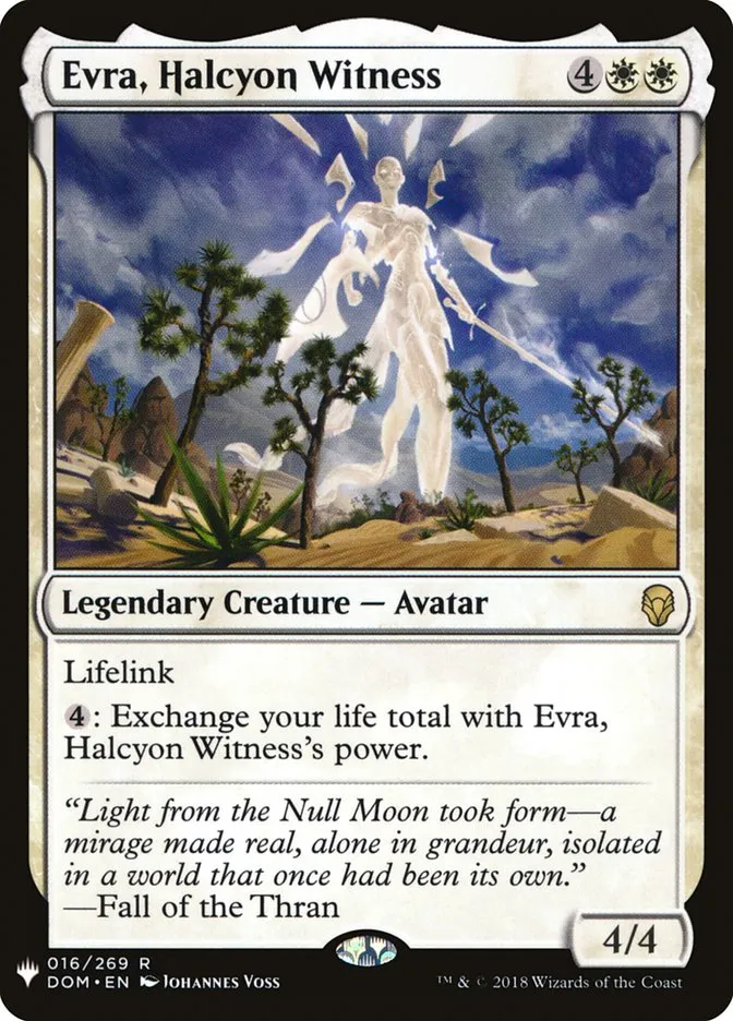 Evra, Halcyon Witness Front Face