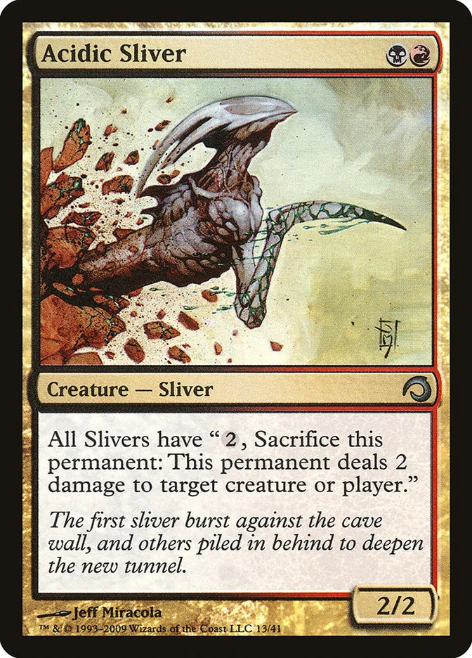 Acidic Sliver Front Face