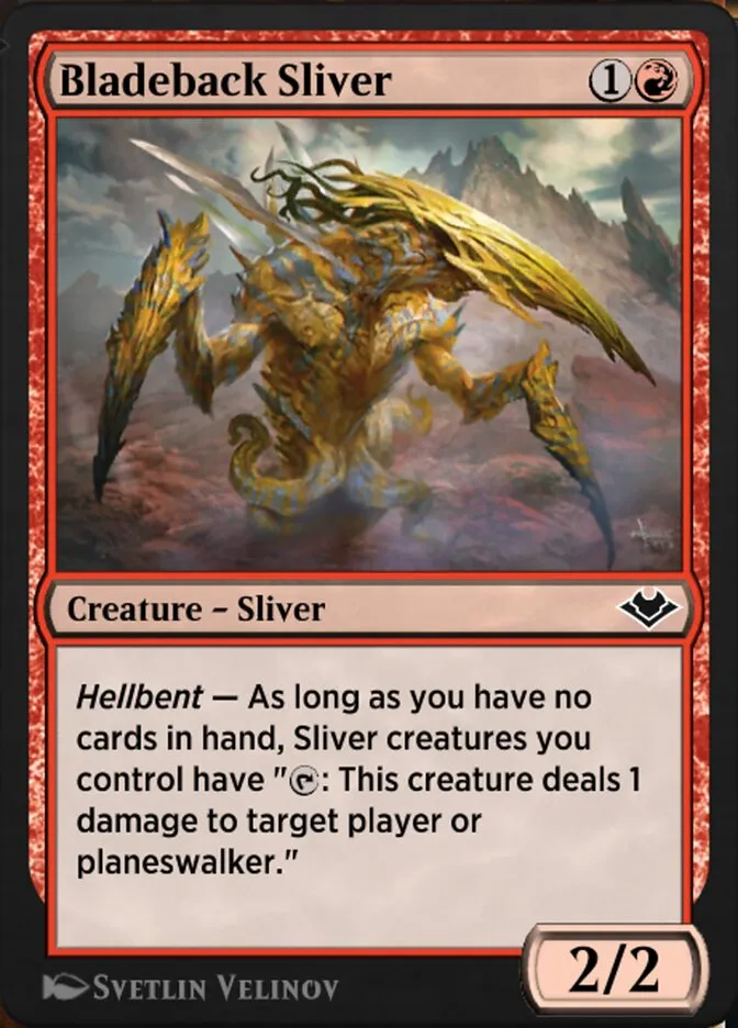 Bladeback Sliver Front Face