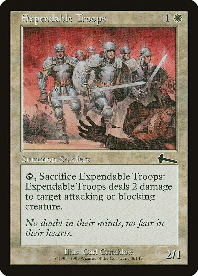 Expendable Troops Front Face