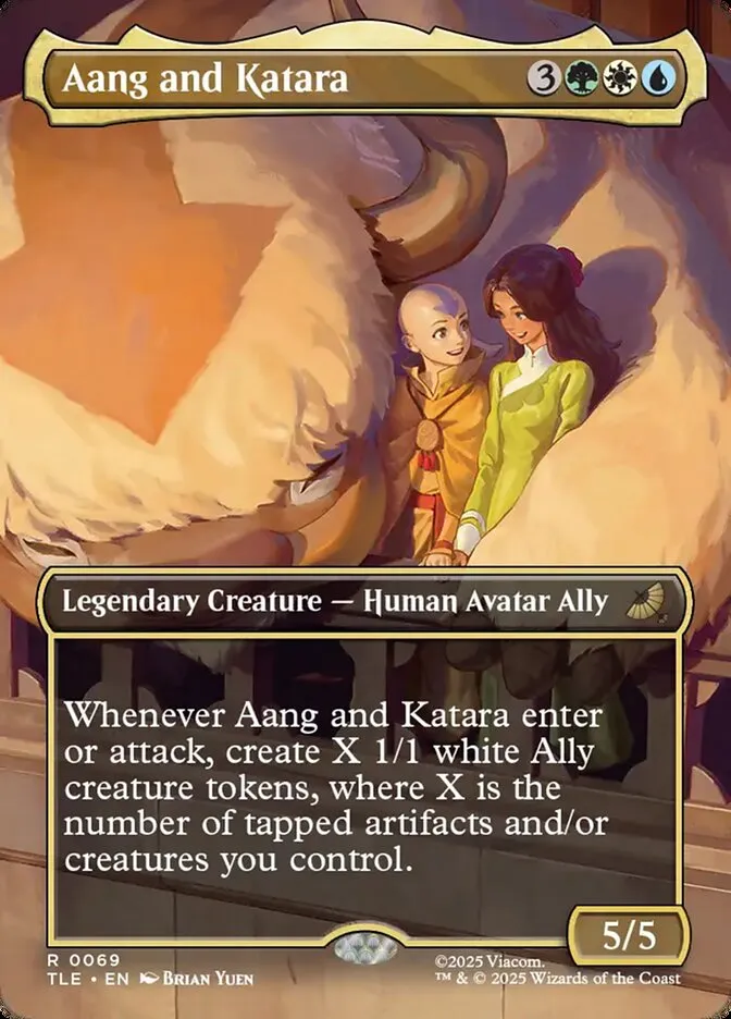 Aang and Katara Front Face