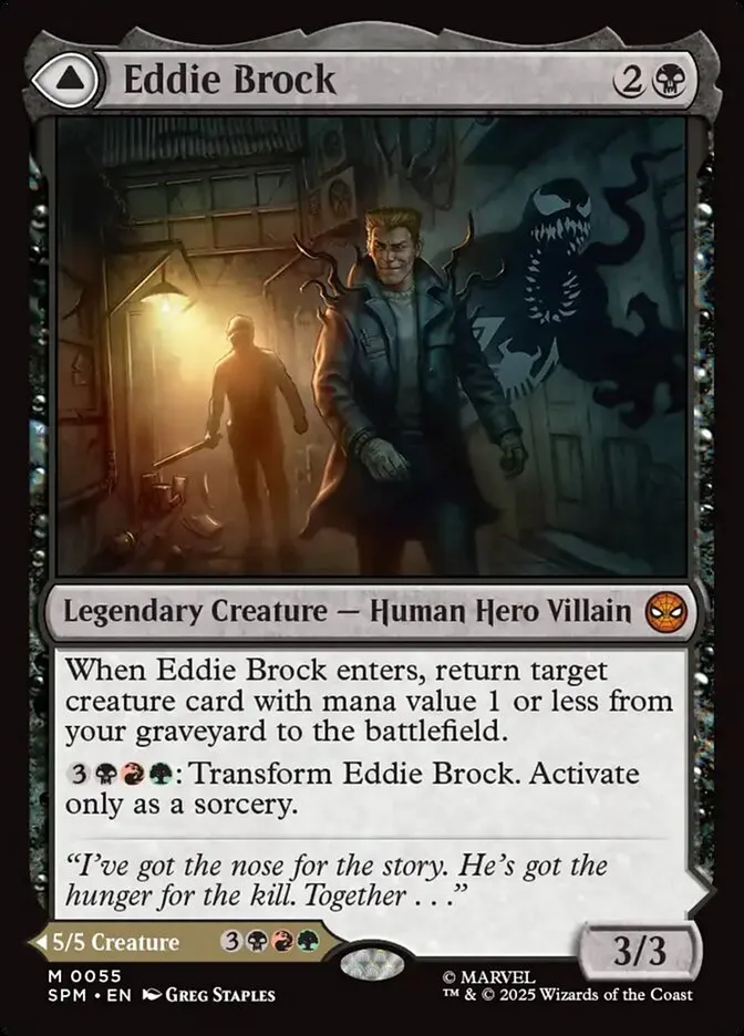 Eddie Brock // Venom, Lethal Protector Front Face