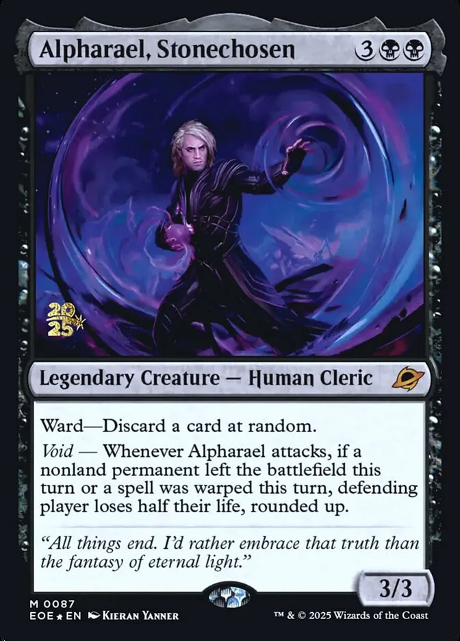 Alpharael, Stonechosen
