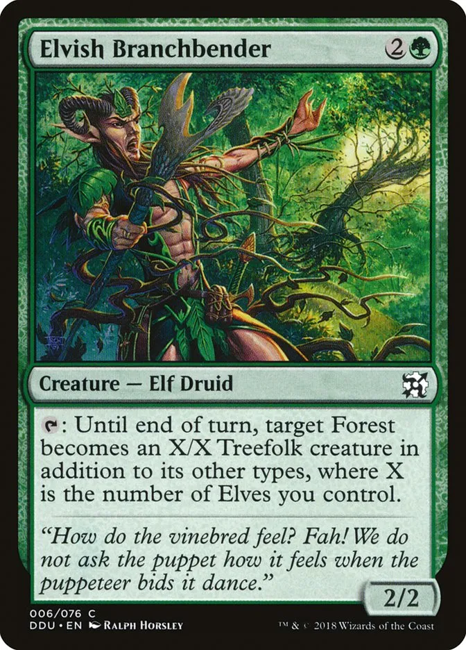 Elvish Branchbender Front Face