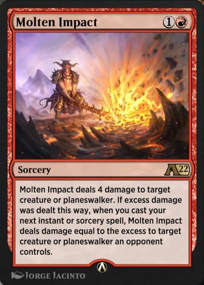 Molten Impact Front Face