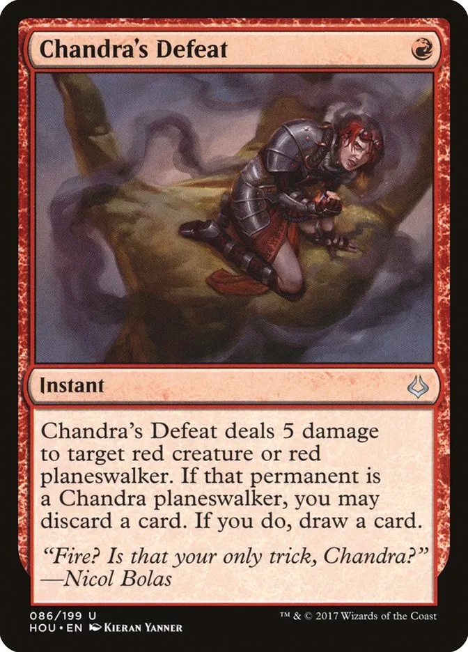 Chandra's Defeat Front Face