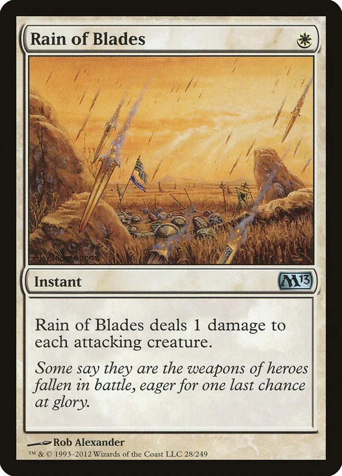 Rain of Blades Front Face