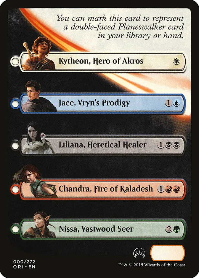 Magic Origins Checklist Front Face