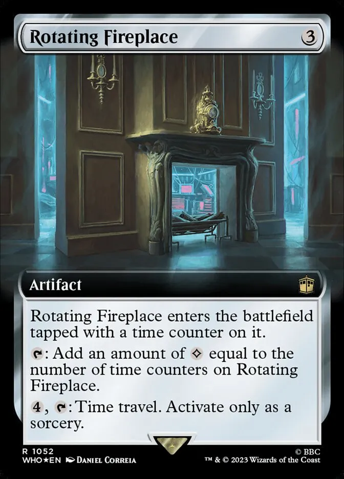 Rotating Fireplace Front Face