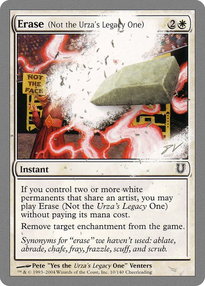 Erase (Not the Urza's Legacy One) Front Face