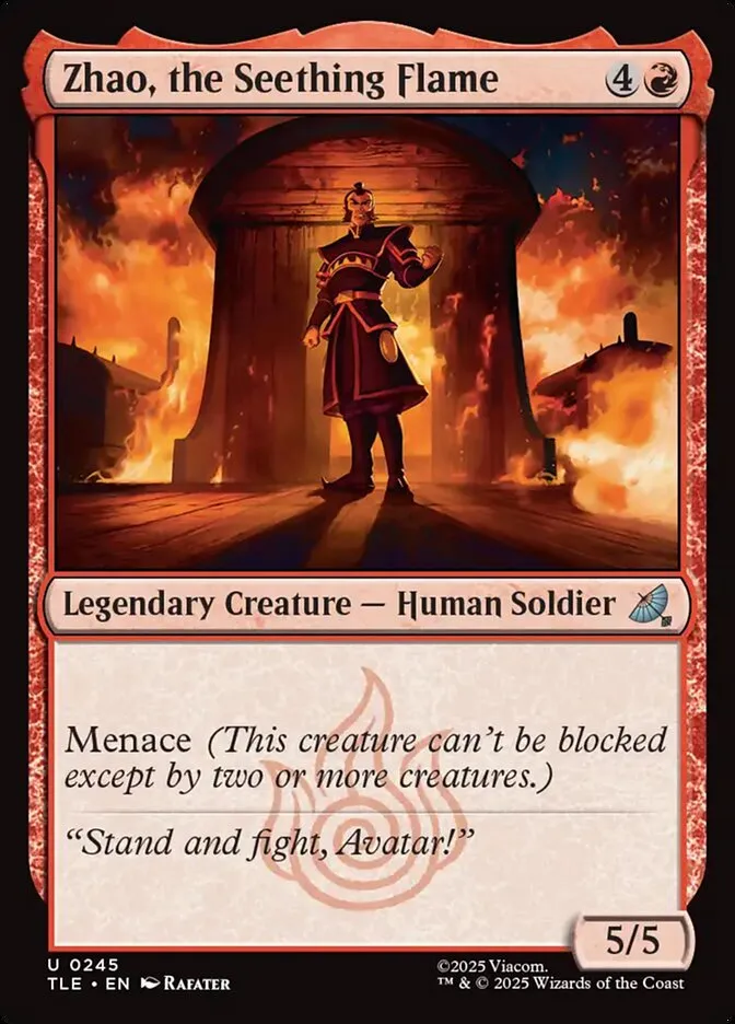 Zhao, the Seething Flame Front Face