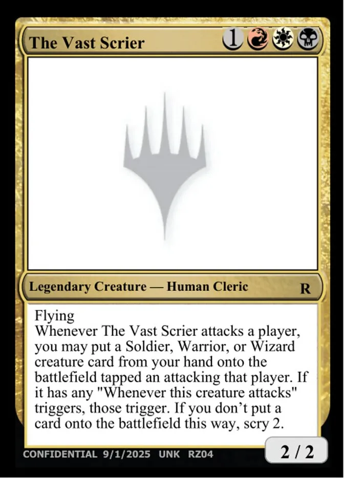 The Vast Scrier Front Face