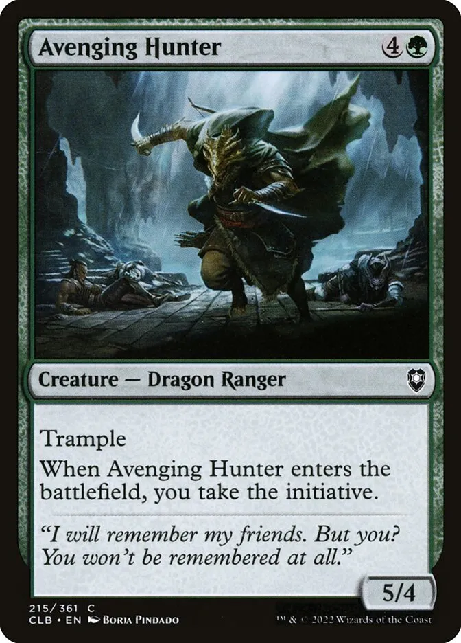 Avenging Hunter Front Face