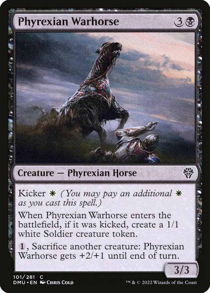 Phyrexian Warhorse Front Face