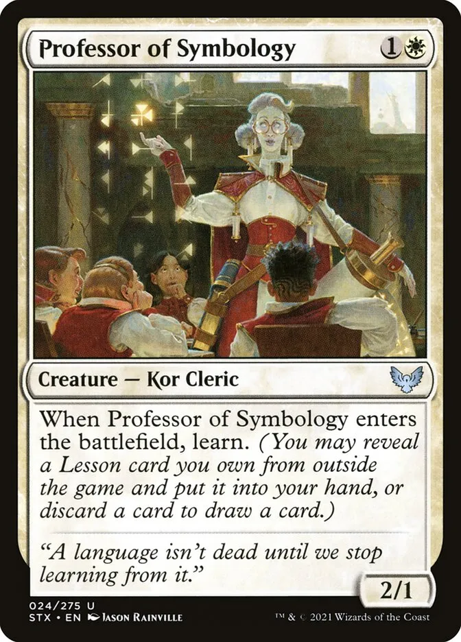 Professor of Symbology Front Face