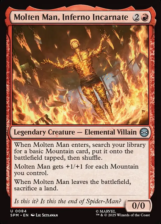 Molten Man, Inferno Incarnate Front Face