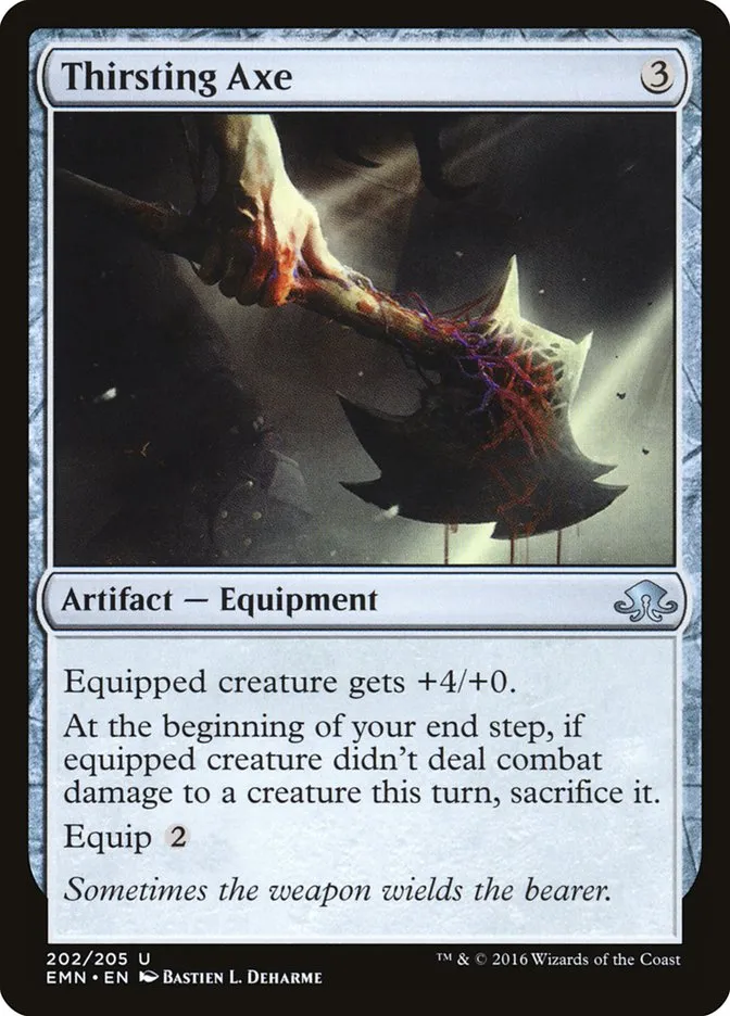 Thirsting Axe Front Face