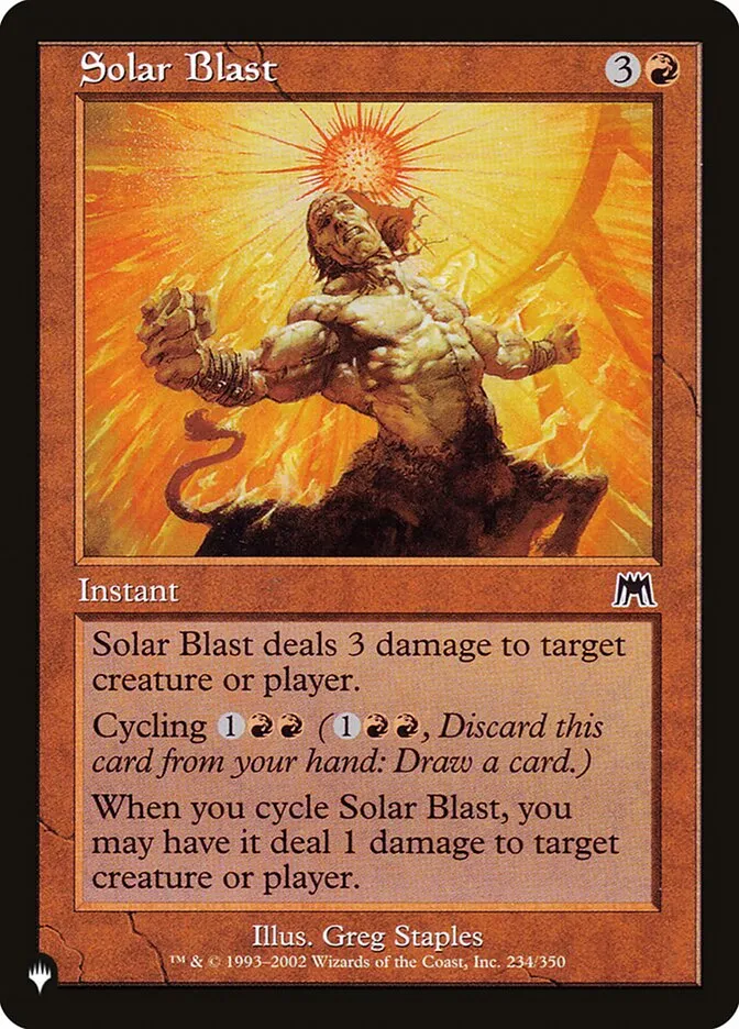 Solar Blast Front Face
