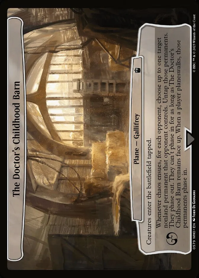 The Doctor's Childhood Barn Front Face
