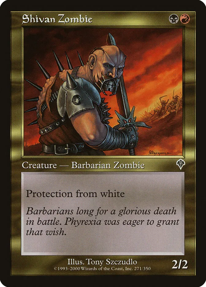 Shivan Zombie Front Face