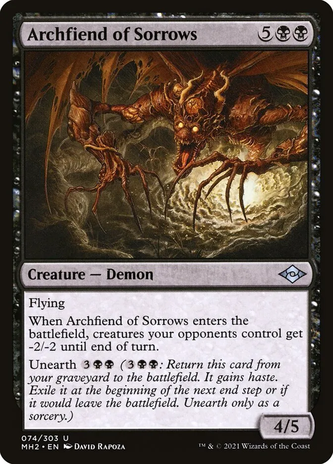 Archfiend of Sorrows Front Face