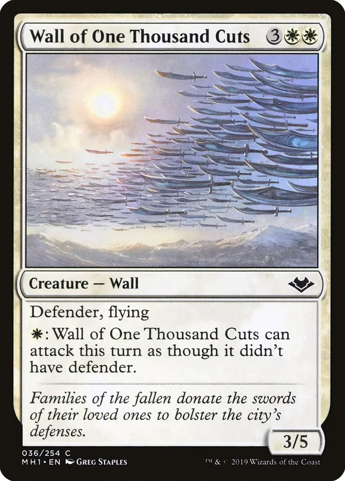 Wall of One Thousand Cuts Front Face