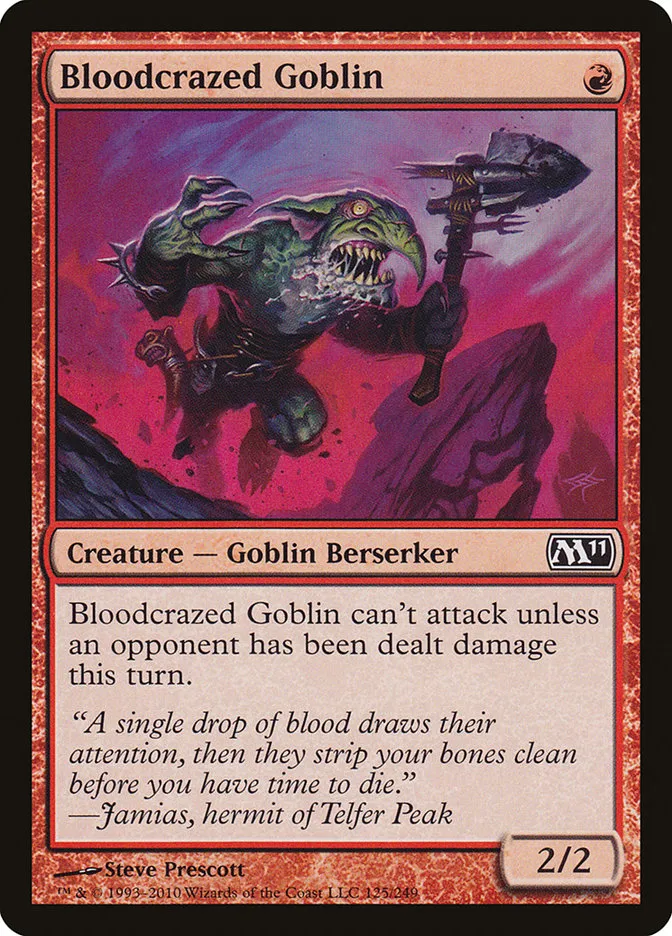 Bloodcrazed Goblin Front Face