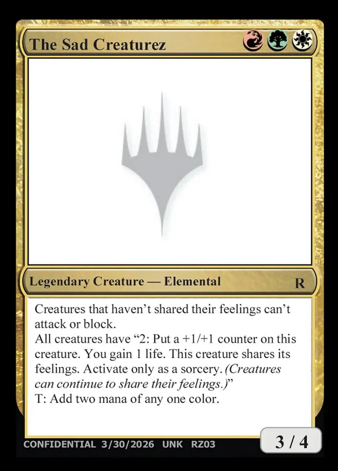 The Sad Creaturez Front Face