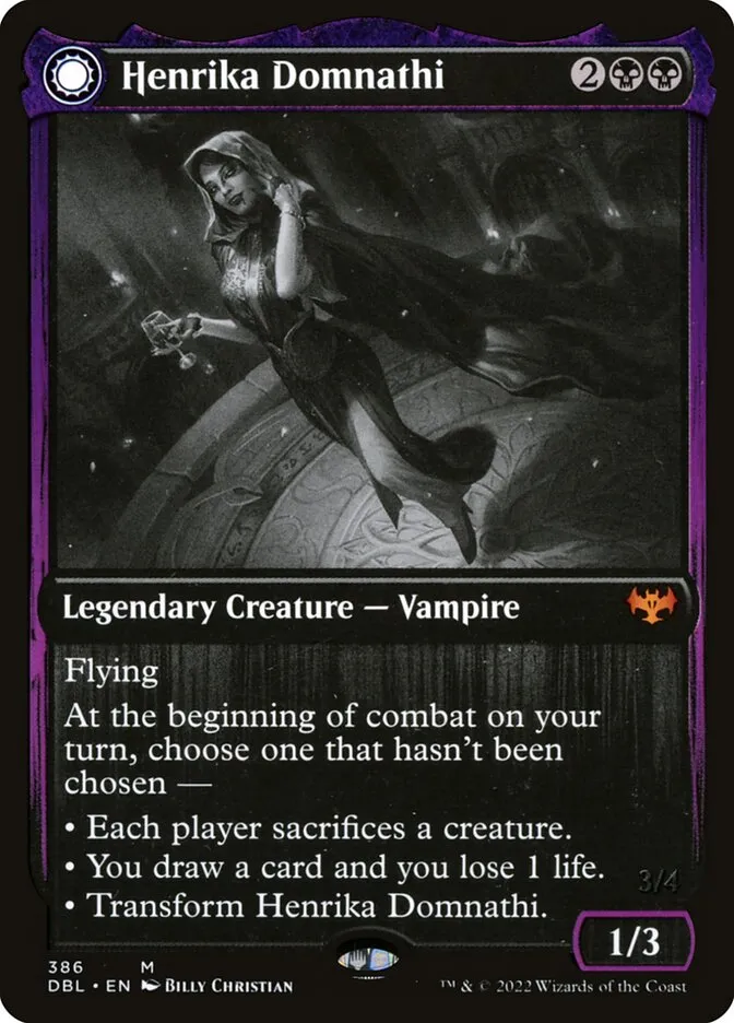 Henrika Domnathi // Henrika, Infernal Seer Front Face