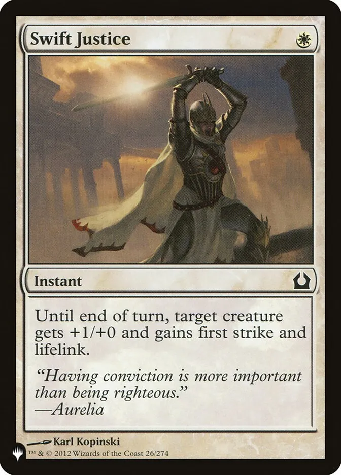 Swift Justice Front Face