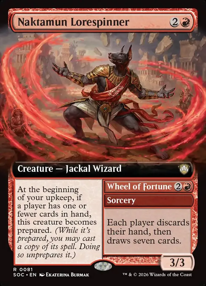 Naktamun Lorespinner // Wheel of Fortune Front Face