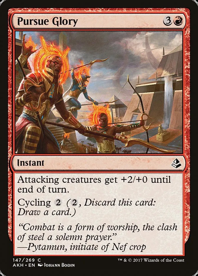 Pursue Glory Front Face