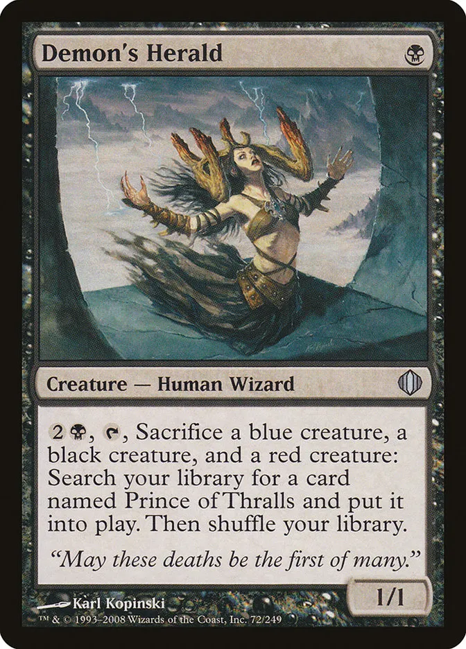 Demon's Herald Front Face