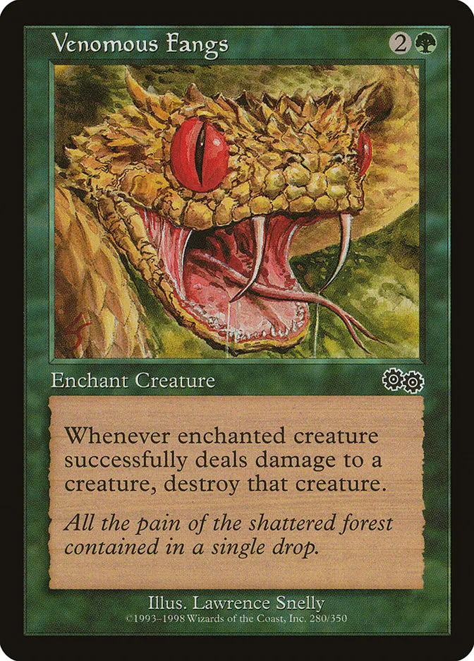 Venomous Fangs Front Face