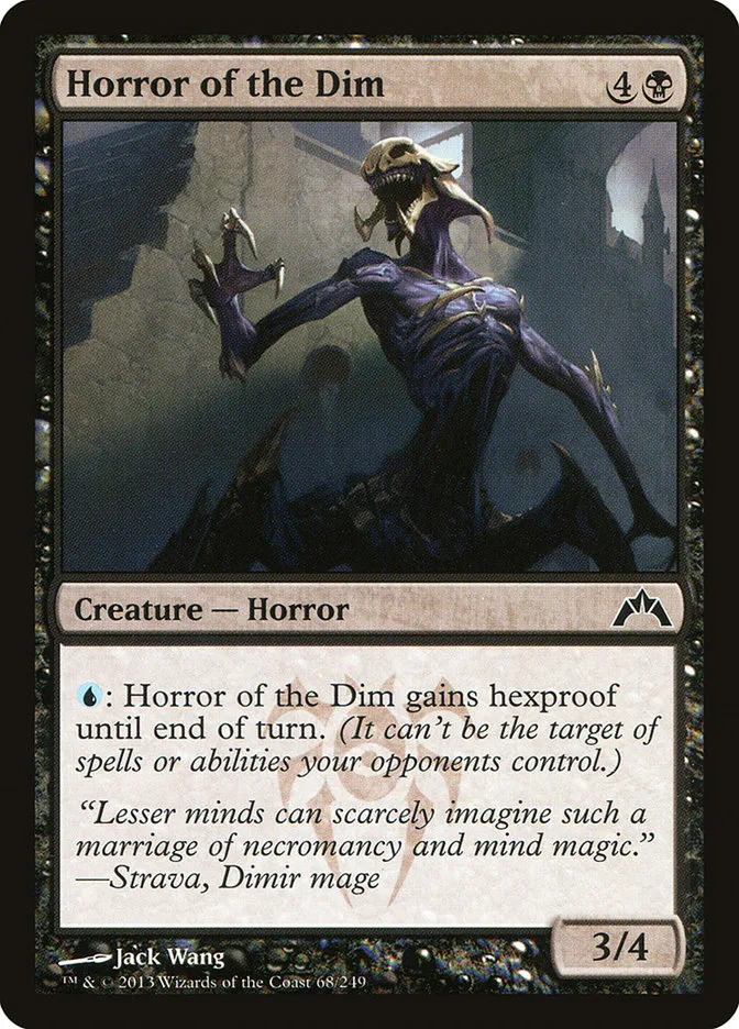 Horror of the Dim Front Face