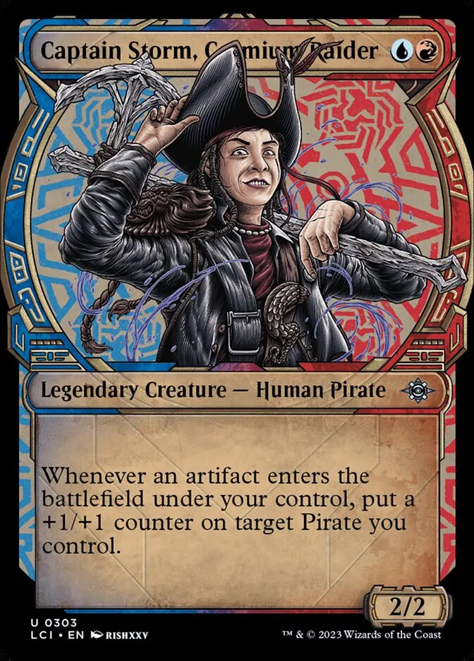 Captain Storm, Cosmium Raider Front Face