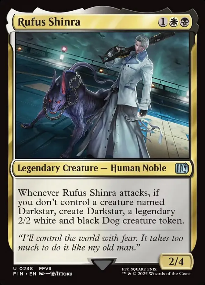 Rufus Shinra Front Face