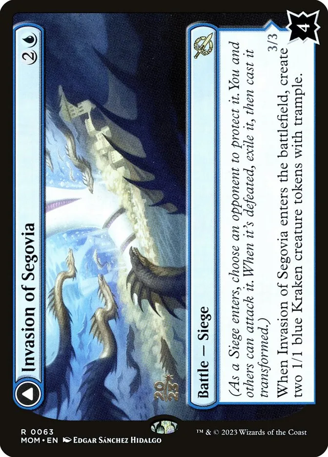 Invasion of Segovia // Caetus, Sea Tyrant of Segovia Front Face